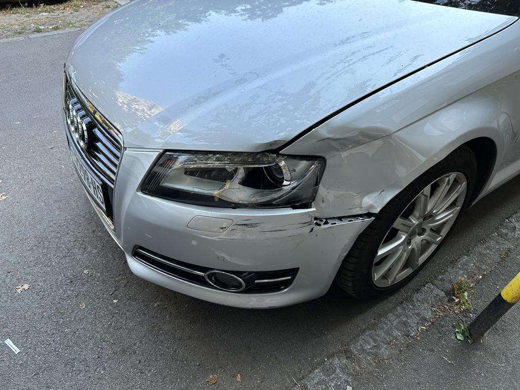 Audi A3 oštećenje nakon saobraćajne nezgode
